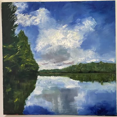 Blaisdell Lake 20” X 20” (Unframed) 
Acrylic on canvas 
500.00