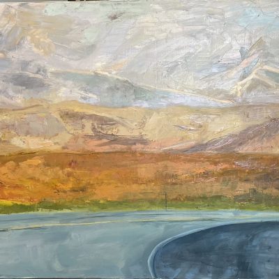 Chief Joseph Highway (Cody, Wyoming) 48” X 24” (Unframed) Oil on canvas 
850.00